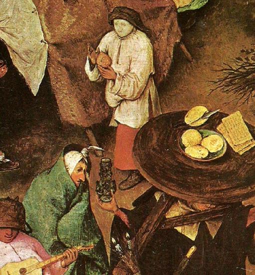 Pieter Bruegel detalj fran fastlagens strid med fastan Norge oil painting art